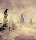 Dimex Charles Bridge Abstract I Fotobehang 225x250cm 3 banen | Yourdecoration.be