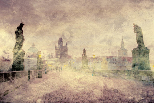 Dimex Charles Bridge Abstract I Fotobehang 375x250cm 5 banen | Yourdecoration.be