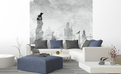 Dimex Charles Bridge Abstract II Fotobehang 225x250cm 3 banen sfeer | Yourdecoration.be