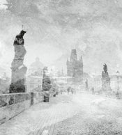 Dimex Charles Bridge Abstract II Fotobehang 225x250cm 3 banen | Yourdecoration.be