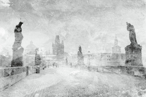 Dimex Charles Bridge Abstract II Fotobehang 375x250cm 5 banen | Yourdecoration.be