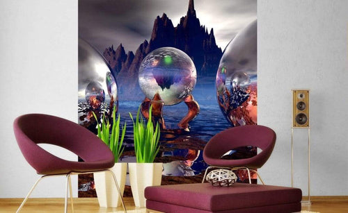 Dimex Crystal Vision Fotobehang 225x250cm 3 banen Sfeer | Yourdecoration.nl