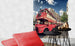 Dimex Double Decker Bus Fotobehang 225x250cm 3 banen Sfeer | Yourdecoration.nl