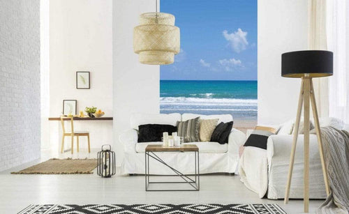 Dimex Empty Beach Fotobehang 150x250cm 2 banen Sfeer | Yourdecoration.nl