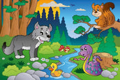 Dimex Forest Animals Fotobehang 375x250cm 5 banen | Yourdecoration.be