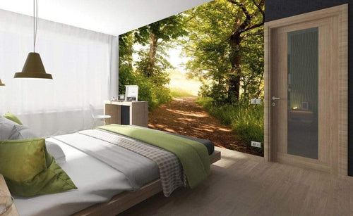 Dimex Forest Path Fotobehang 225x250cm 3 banen Sfeer | Yourdecoration.nl