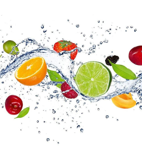 Dimex Fruits in Water Fotobehang 225x250cm 3 banen | Yourdecoration.be