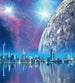 Dimex Futuristic City Fotobehang 225x250cm 3 banen | Yourdecoration.be