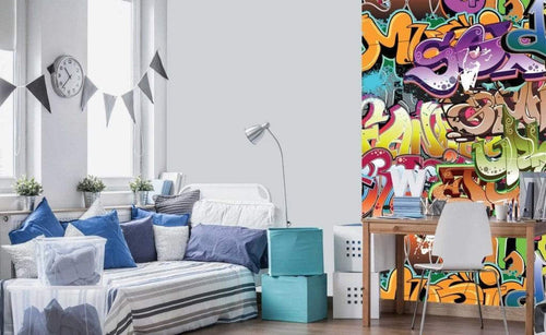 Dimex Graffiti Art Fotobehang 150x250cm 2 banen Sfeer | Yourdecoration.nl