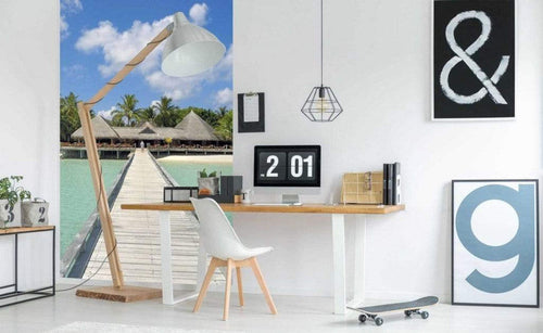 Dimex Jetty Fotobehang 150x250cm 2 banen Sfeer | Yourdecoration.nl