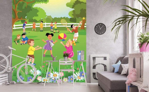 Dimex Kids in Garden Fotobehang 225x250cm 3 banen Sfeer | Yourdecoration.nl