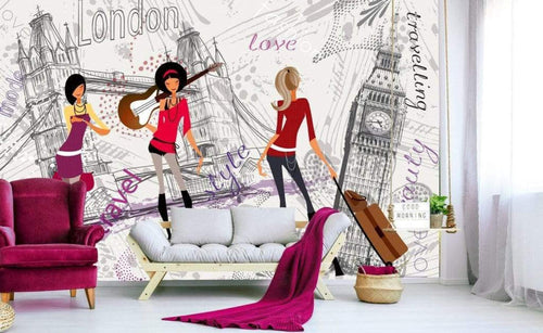 Dimex London Style Fotobehang 375x250cm 5 banen Sfeer | Yourdecoration.nl