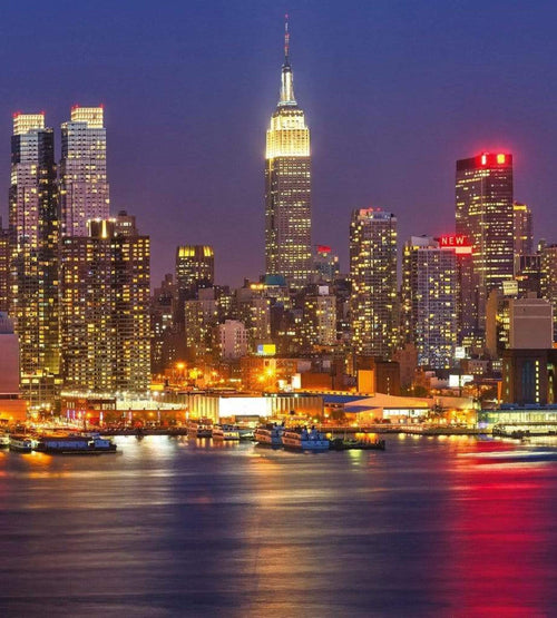 Dimex Manhattan at Night Fotobehang 225x250cm 3 banen | Yourdecoration.be