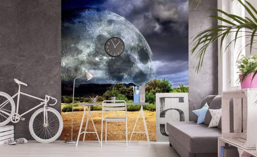 Dimex Moon Fotobehang 225x250cm 3 banen Sfeer | Yourdecoration.be