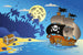 Dimex Pirate Ship Fotobehang 375x250cm 5 banen | Yourdecoration.be