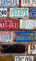 Dimex Plate Numbers Fotobehang 150x250cm 2 banen | Yourdecoration.be