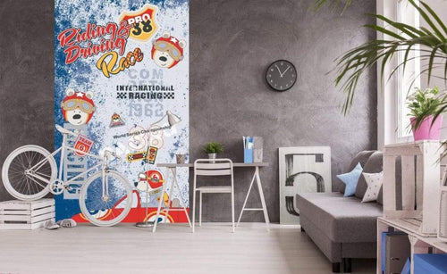 Dimex Race Fotobehang 150x250cm 2 banen Sfeer | Yourdecoration.be