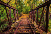 Dimex Railroad Fotobehang 375x250cm 5 banen | Yourdecoration.be