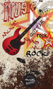 Dimex Red Guitar Fotobehang 150x250cm 2 banen | Yourdecoration.be