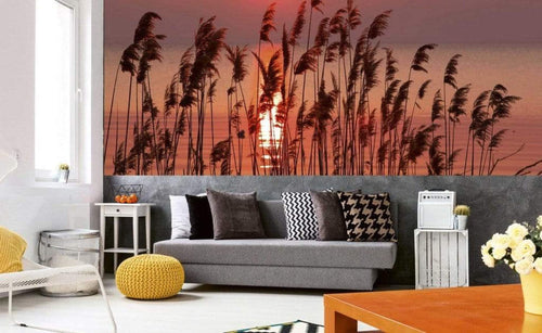 Dimex Reed on Lake Fotobehang 375x150cm 5 banen Sfeer | Yourdecoration.be