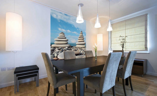 Dimex Stack of Stones Fotobehang 150x250cm 2 banen Sfeer | Yourdecoration.be