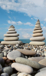 Dimex Stack of Stones Fotobehang 150x250cm 2 banen | Yourdecoration.be