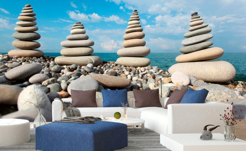 Dimex Stack of Stones Fotobehang 375x250cm 5 banen Sfeer | Yourdecoration.be