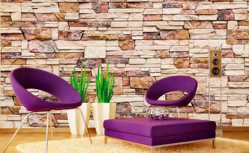 Dimex Stone Wall Fotobehang 375x250cm 5 banen Sfeer | Yourdecoration.be