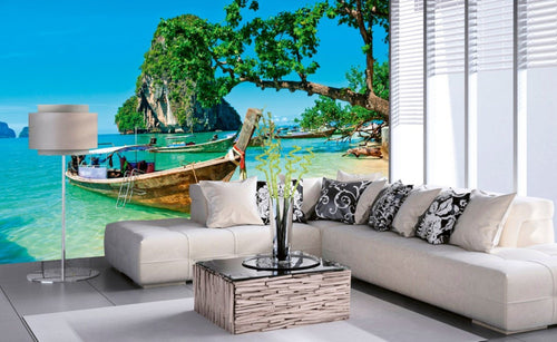 Dimex Thailand Boat Fotobehang 375x250cm 5 banen Sfeer | Yourdecoration.be