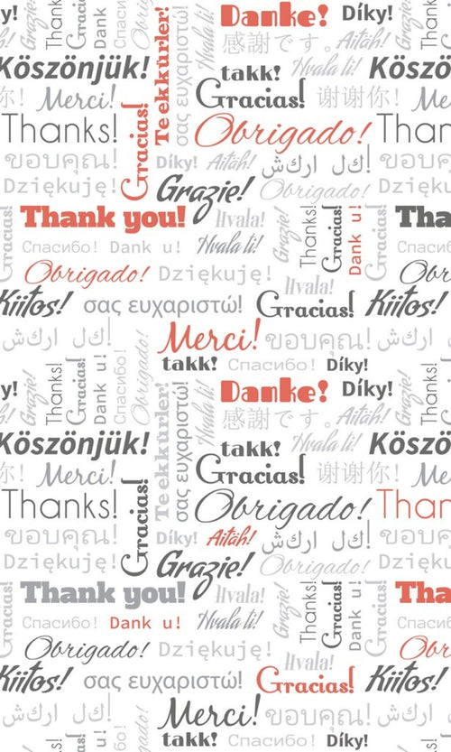 Dimex Thank You Fotobehang 150x250cm 2 banen | Yourdecoration.be