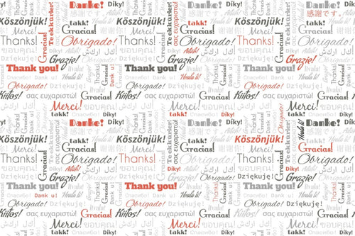 Dimex Thank You Fotobehang 375x250cm 5 banen | Yourdecoration.be