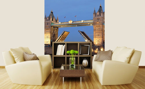 Dimex Tower Bridge Night Fotobehang 225x250cm 3 banen Sfeer | Yourdecoration.be