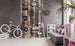 Dimex Vintage Labels Fotobehang 150x250cm 2 banen Sfeer | Yourdecoration.be