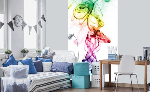 Dimex Warm Smoke Fotobehang 150x250cm 2 banen Sfeer | Yourdecoration.be