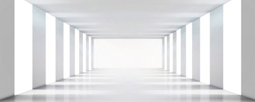 Dimex White Corridor Fotobehang 375x150cm 5 banen | Yourdecoration.be