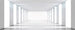 Dimex White Corridor Fotobehang 375x150cm 5 banen | Yourdecoration.be