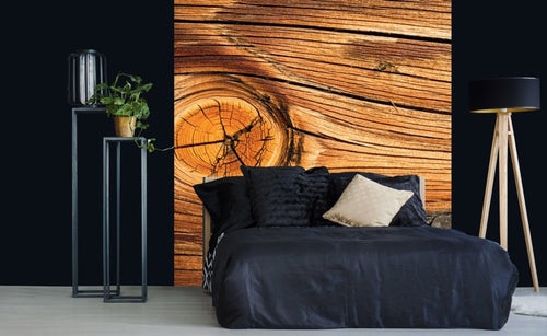 Dimex Wood Knot Fotobehang 225x250cm 3 banen Sfeer | Yourdecoration.be