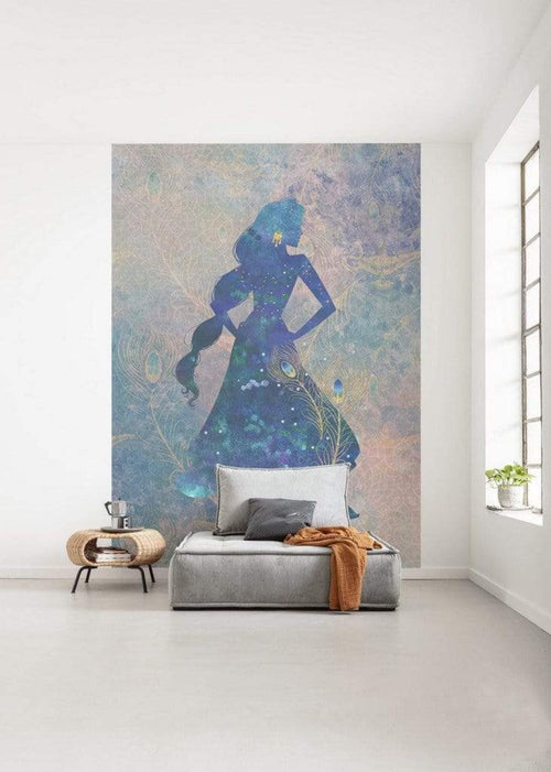 Komar Jasmin Silhouette Vlies Fotobehang 200x280cm 4 banen Sfeer | Yourdecoration.be