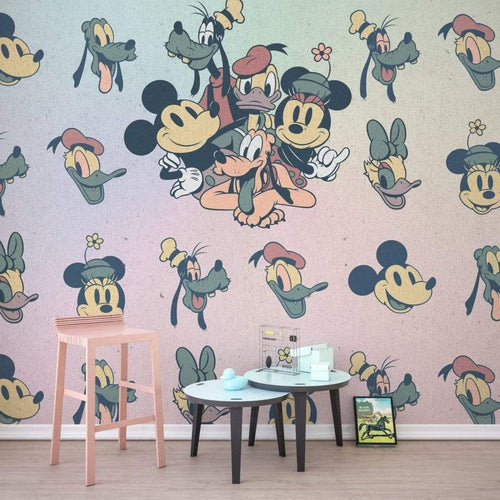 Komar Mickey Fab5 Vlies Fotobehang 300x280cm 6 banen Sfeer | Yourdecoration.be