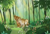 Komar The Lion King Love Vlies Fotobehang 400x280cm 8 banen | Yourdecoration.be