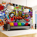 Artgeist Colorful Graffiti Vlies Fotobehang Sfeer | Yourdecoration.be