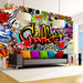 Fotobehang - Colorful Graffiti - Vliesbehang