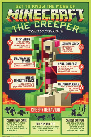 GBeye Minecraft Creepy Behavior Poster 61x91,5cm | Yourdecoration.be