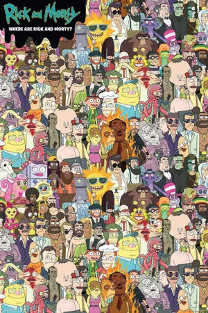 GBeye Rick and Morty Where Are Rick and Morty Poster 61x91,5cm | Yourdecoration.be