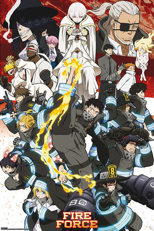 Gbeye GBYDCO110 Fire Force Key Art Season 2 Poster 61x 91-5cm | Yourdecoration.be