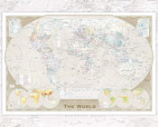 GBeye World Map Tripel Poster 50x40cm | Yourdecoration.be