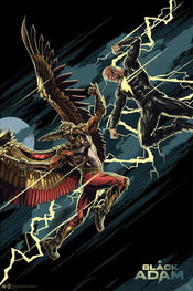 gebeye gbydco071 dc comics black adam vs hawkman poster 61x91 5cm | Yourdecoration.be