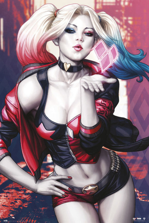 Grupo Erik GPE5259 Dc Comics Harley Quinn Kiss Poster 61X91,5cm | Yourdecoration.be