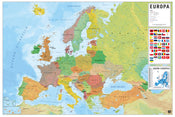 Grupo Erik GPE5441 Physical Political Map Of Europe Es Poster 91,5X61cm | Yourdecoration.be
