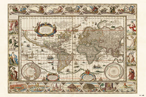 Grupo Erik GPE5452 Ancient World Map Poster 91,5X61cm | Yourdecoration.be